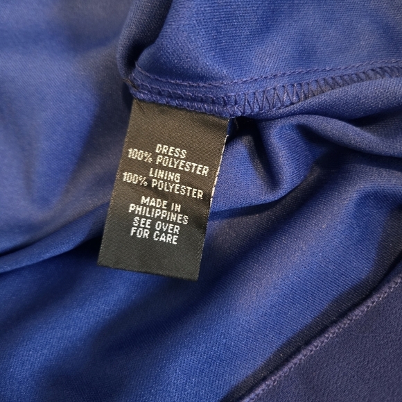 NWT IN San Francisco Beaded Shift Dress Royal Blue Size Small - Picture 8 of 9